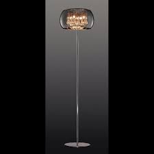Stehlampe Mit Retro Touch Getontem Glas Schirm