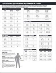 Charles River Apparel Size Chart Overview And Downloadable