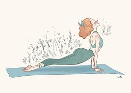 Yoga Upward Dog Illustration By Cac0tte Immagini Arte Yoga Illustrazioni