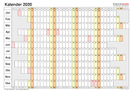 Ein user, der auf einem meiner terminalserver (win server 2003) arbeitet nutzt tabellen in excel (office 2003 sp1) für seine zeiterfassung. Kalender 2020 Zum Ausdrucken In Excel 19 Vorlagen Kostenlos
