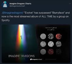 And will kick off their evolve tour on september 26th in phoenix, az. Evolve Is Now The Most Streamed Album By A Group Imaginedragons