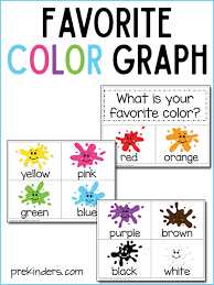 Favorite Color Graph With Print Cut Printable Prekinders