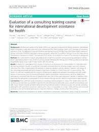 Ujian dijalankan dengan mengambil setitik darah bakal pengantin dan dititiskan ke dalam alat ujian pantas hiv (hiv rapid test kit). Pdf Evaluation Of A Consulting Training Course For International Development Assistance For Health