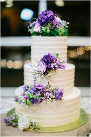 28 Wedding Cake Ideas To Steal For Your Wedding Modwedding Purple Wedding Cakes Wedding Cakes With Flowers Simple Wedding Cake