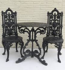 American Cast Iron Garden Table And Two Chairs Goth Home Decor Gothic Furniture Gothic Home Decor