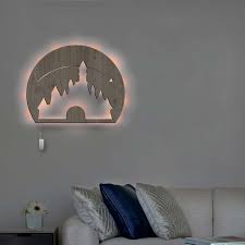 Disney Castle Wall Hanging Ambient Light Decor Cutout Led Lamp Kutemade Inc