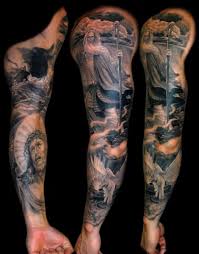 Find the perfect word, quote or message to inspire yourself & others today. Religious Sleeve Tattoo By James Tattoo Art