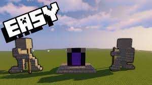 I do not own the creation, is was build by unknown user in minecraft? How To Build A Simple Stone Statue Minecraft Statue Tutorial Youtube