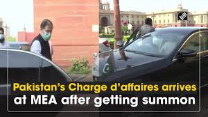 During the meeting, they discussed bilateral relations and ways of enhancing them in all fields. Pakistan S Charge D Affaires Arrives At Mea After Getting Summon Youtube