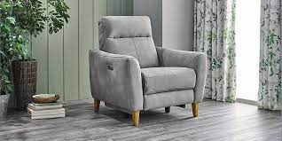 Eden herringbone fabric recliner armchair in blue. Fabric Recliner Chairs Fabric Recliner Armchairs Oak Furnitureland