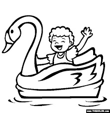 Swan Boat Coloring Page Free Swan Boat Online Coloring Free Online Coloring Online Coloring Pages Coloring Pages