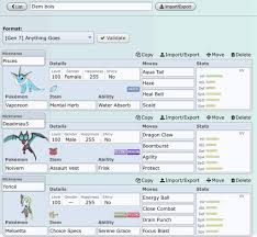 My Pokemon Showdown Team Gamer Girls United Amino