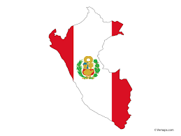 Flag Map Of Peru Free Vector Maps Flag Art Map Vector Flag
