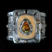 The Adobe Fine Art —Monroe Jackson—58-557 Psilomelane Ring