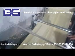 Jinan hg machinery co., ltd. Jinan Dg Single Layer Triangle Snack Pellet Extruder Machine Wheat Based Frying Snacks Produce Line Youtube