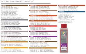 Chi Ionic Shine Shades Chi Hair Care Professional Hair Care Products