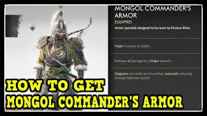 Maybe you would like to learn more about one of these? Ghost Of Tsushima How To Get Mongol Commander S Armor All 4 Mongol Armor Locations Youtube