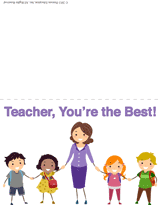 It's always a good time to thank a teacher! Free Printable Teacher Appreciation Week Thank You Cards Familyeducation