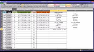 Press the enter key, and you'll get the difference between the two dates as shown below: Calculating Date And Time Differences In Excel Youtube