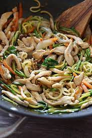 Chicken Zoodle Lo Mein For Two Recipe Zoodle Recipes Healthy Recipes