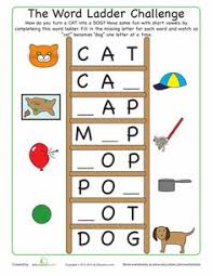 Help students with rhyming words and word families with this printable. 18 Word Ladders Ideas Word Ladders Word Work Word Study