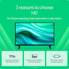 Amazon.com: VIZIO HD 32" 720P LED Smart TV con WiFi de doble banda 5,  aplicaciones de TV
