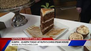 It's creamy, delicious sweet potatoes are topped with a crisp, pecan streusel topping making for an amazing side or dessert to any holiday meal! Ruth S Chris Steak House Celebrates National Carrot Cake Day Fox 2