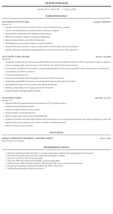 data entry clerk resume sample mintresume