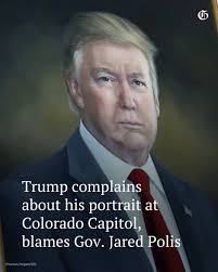 President Donald Trump took to Truth Social Sunday evening to complain  about his portrait, which was paid for by a Republican fundraising  campaign, which depicts him in the President's Gallery at the