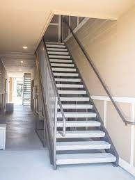 The residential stairs shown meet stringent international and california building codes. Metal Exterior Apartment Stairs Installation Fire Escape Stairs Houston Aber Fence