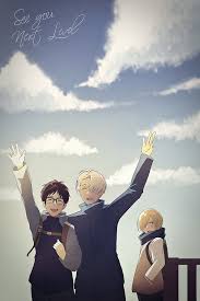 Victor x yuri circle/ artist: Hd Wallpaper Yuri On Ice Victor Nikiforov Katsuki Yuuri Yuri Plisetsky Wallpaper Flare