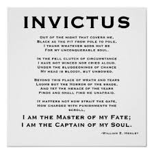 Invictus A Poem By William Ernest Henley Invictus Poem Quotes Inspirational Poems