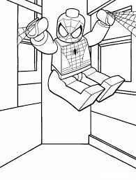 Spiderman is the alias of peter parker, an orphan raised by his aunt and uncle in new york city after his parents died. Action Lego Spiderman Coloring Page Free Printable Coloring Pages For Kids