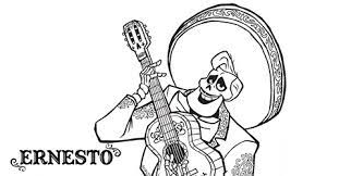 Prepare the printer and click on print the draw. Disney Pixar Coco Ernesto Coloring Page Disney Movies Singapore