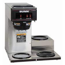 Used bunn commercial coffee maker. Bunn Coffee Maker Brewer Commercial 3 Lower Warmers 3l 12 Cup Stainless Steel Ebay