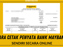 Diharapkan agar dengan perkongsian cara print bank statement maybank ini dapat memudahkan urusan anda. Cara Cetak Penyata Maybank Sendiri Secara Online Edu Bestari