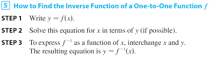 What is an example of one to one function? Does The Usual Procedure For Finding The Inverse Function Also Prove That The Function Is Invertible Mathematics Stack Exchange