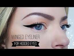 If you have hooded eyelids, you may not be able to see your lid when you look straight into a mirror. Winged Eyeliner On Hooded Eyes Here S How Youtube