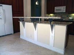 Our Alpine Elevated Counter Support Creates A Dramatic Bar Perfect For Eat In Kitchens This Design Unique Kitchen Backsplash Countertops Floating Countertop
