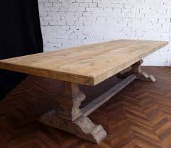 Grande Et Belle Table De Ferme Monastere En Bois Brut Naturel De 330 Cm De Long Shabby Chic Kitchen Farmhouse Dining Table Farm Table