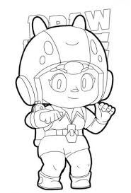 Brawl stars is a mobile game developed by supercell in 2018. Bea From Brawl Stars Coloring Pages Print For Free