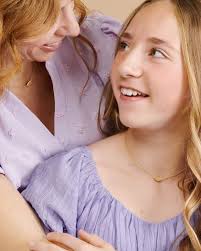 Mommy & Me Adult Fern Short Pendant Necklace in 18k Gold Vermeil