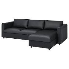 Have you ever wondered why american leather's comfort sleeper sofas cost as much as they do? Finnala Sleeper Sofa With Chaise Grann Bomstad Black Ikea