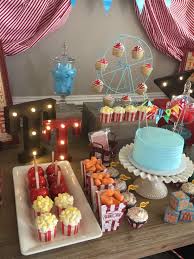 Vintage Circus Theme Baby Shower Created By Something Blue Event Planning And Desi Vintage Circus Theme Carnival Birthday Party Theme Carnival Birthday Parties