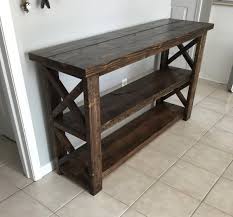 X Console Table In 2020 Rustic Console Tables Diy Console Table Rustic Furniture Diy