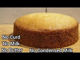 Eggless Vanilla Sponge Cake Recipe Without Oven Curd Butter Milk Condensed Milk Buttermil Cake Recipes Without Milk Cake Recipes Without Oven Cake Recipes
