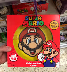 Super mario bros mario kart checkered flag edible cake topper. Well This Is New On Twitter Super Mario Cake At Tesco Nintendouk Nintendo Mario Supermario Itsamemario Cake Wellthisisnew