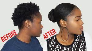 Low sleek bun/puff for thick or kinky curly natural hair. Easy How To Do A Low Bun On Shrunken Type 4 Natural Hair Mona B Youtube