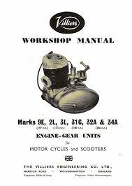 Villiers 9e 2l 3l 31c 32a 34a Workshop Service And Repair Manual Repair Manuals Bike Engine Repair