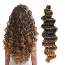 This texture is one of the most popular braiding textures. Buy Ocean Wave Crochet Hair 20 Inch Deep Wave Braiding Hair 6packs Loose Crochet Hair Wavy Ocean Wave Braiding Hair Synthetic Deep Wave Crochet Braids Hair Ocean Wave Hair 20 6 Packs T1b 27